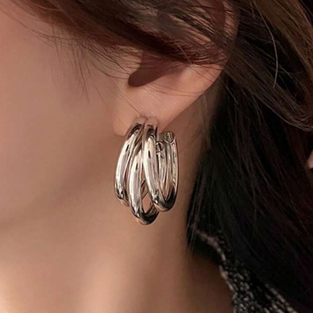 2/$10 NEW! Geometric Layer Cuff Hoop Earrings Design Drop Art Cute Boho Vintage
